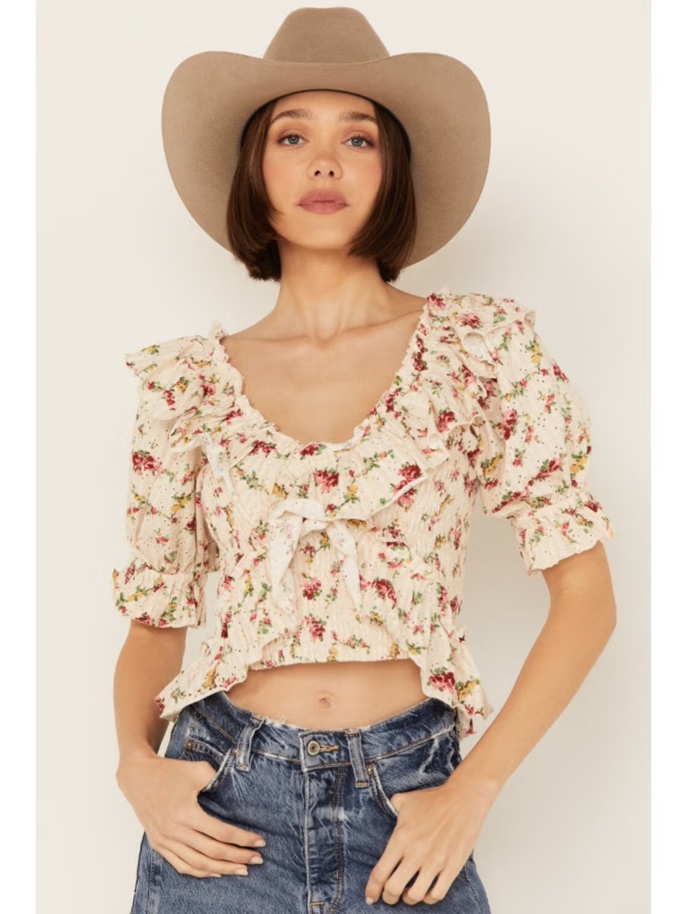 Free People Favorite Girl Peasant Top NWT